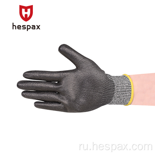 Hespax PU Gloves Safety Industry Merchant Huest Dellows